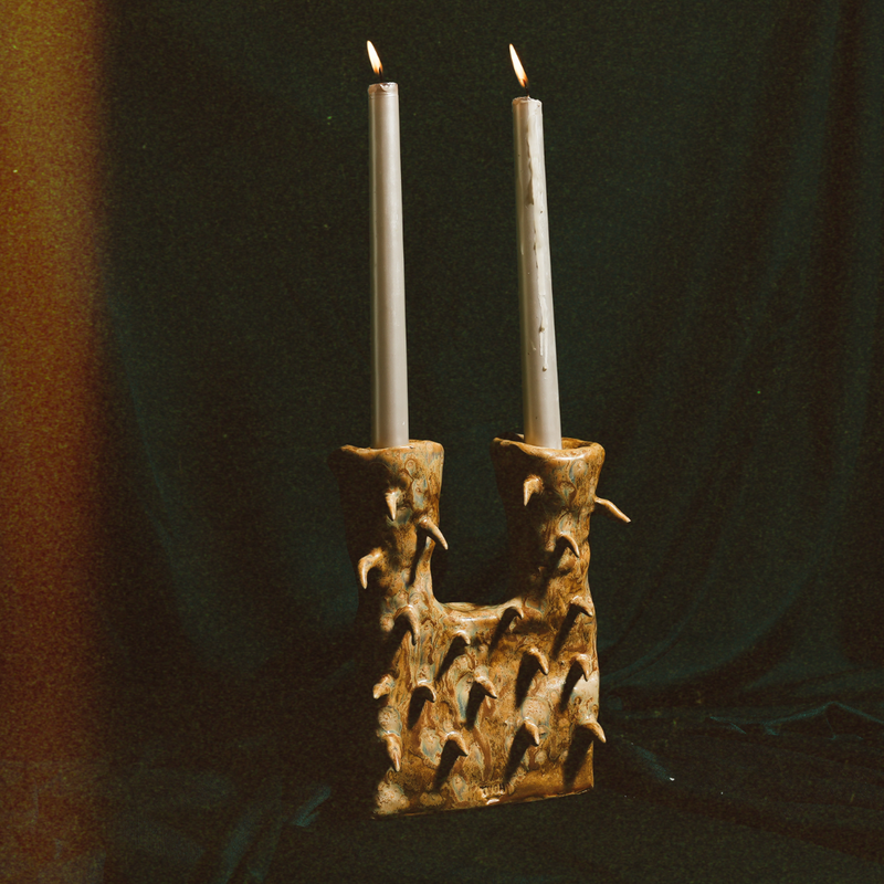 Prickly Caramel Candle Holder