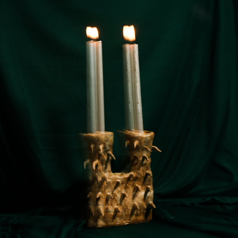 Prickly Caramel Candle Holder